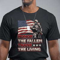Veteran T Shirt Honor The Fallen Thank The Living Memorial Day - Wonder Print Shop