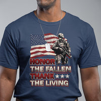 Veteran T Shirt Honor The Fallen Thank The Living Memorial Day - Wonder Print Shop
