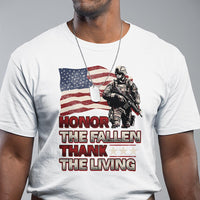 Veteran T Shirt Honor The Fallen Thank The Living Memorial Day - Wonder Print Shop
