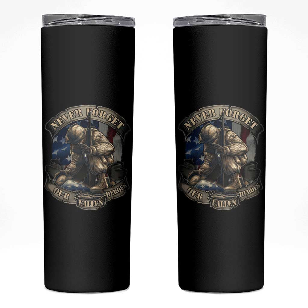 Veteran Skinny Tumbler Never Forget Our Fallen Heroes Memorial Day