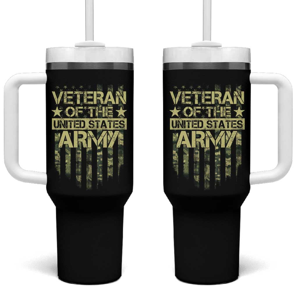 Veteran Of The United States Army Tumbler With Handle
