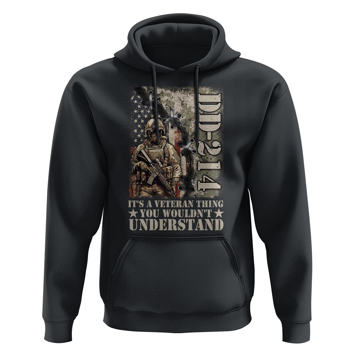 Army Forces Retirement DD-214 Hoodie It's A Veteran Thing You Wouldn't Understand - Wonder Print Shop