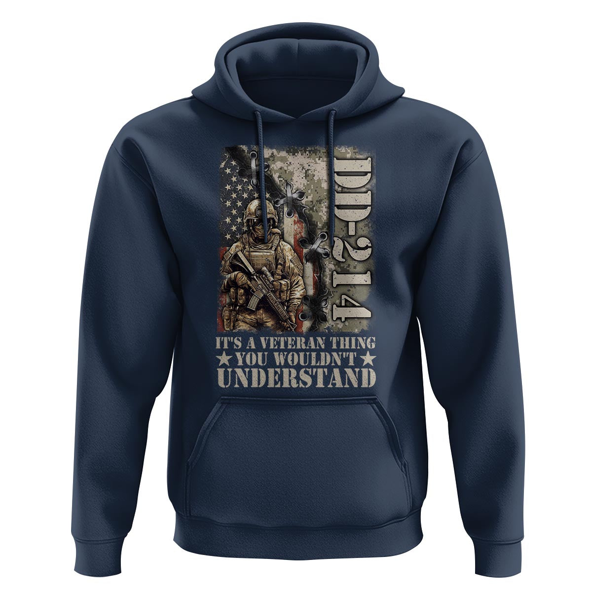 Army Forces Retirement DD-214 Hoodie It's A Veteran Thing You Wouldn't Understand - Wonder Print Shop