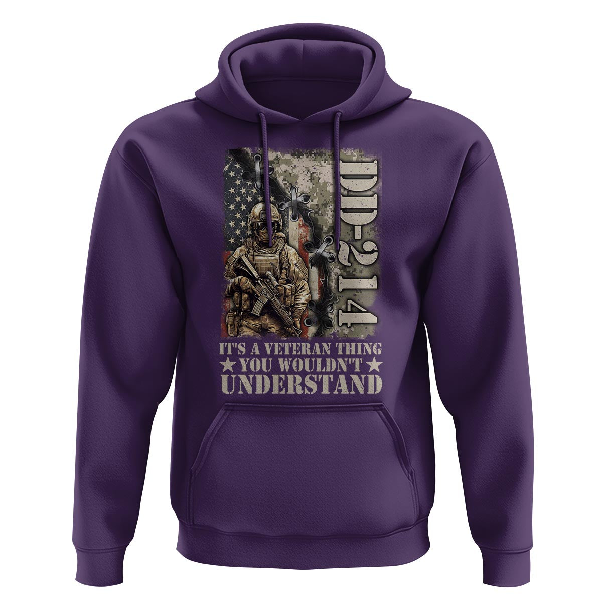 Army Forces Retirement DD-214 Hoodie It's A Veteran Thing You Wouldn't Understand - Wonder Print Shop
