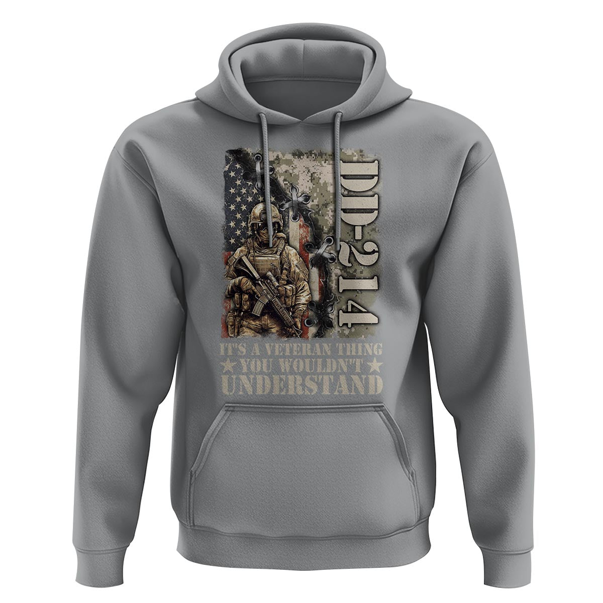 Army Forces Retirement DD-214 Hoodie It's A Veteran Thing You Wouldn't Understand - Wonder Print Shop