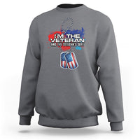 Female Veteran Sweatshirt I'm The Veteran and The Veteran's Wife - Wonder Print Shop