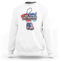 Female Veteran Sweatshirt I'm The Veteran and The Veteran's Wife - Wonder Print Shop