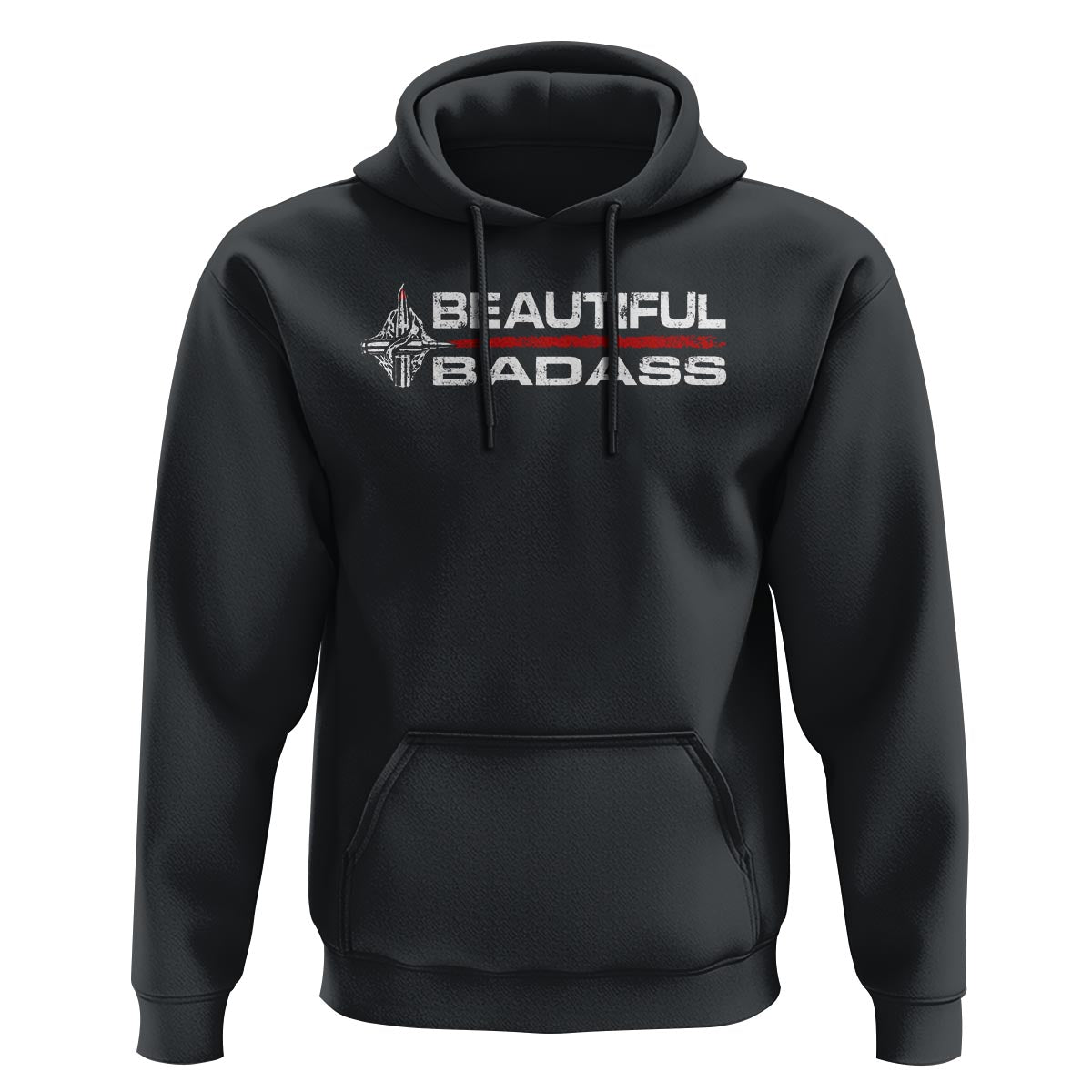 Beautiful Badass Strong Women Female Military Hoodie - Wonder Print Shop