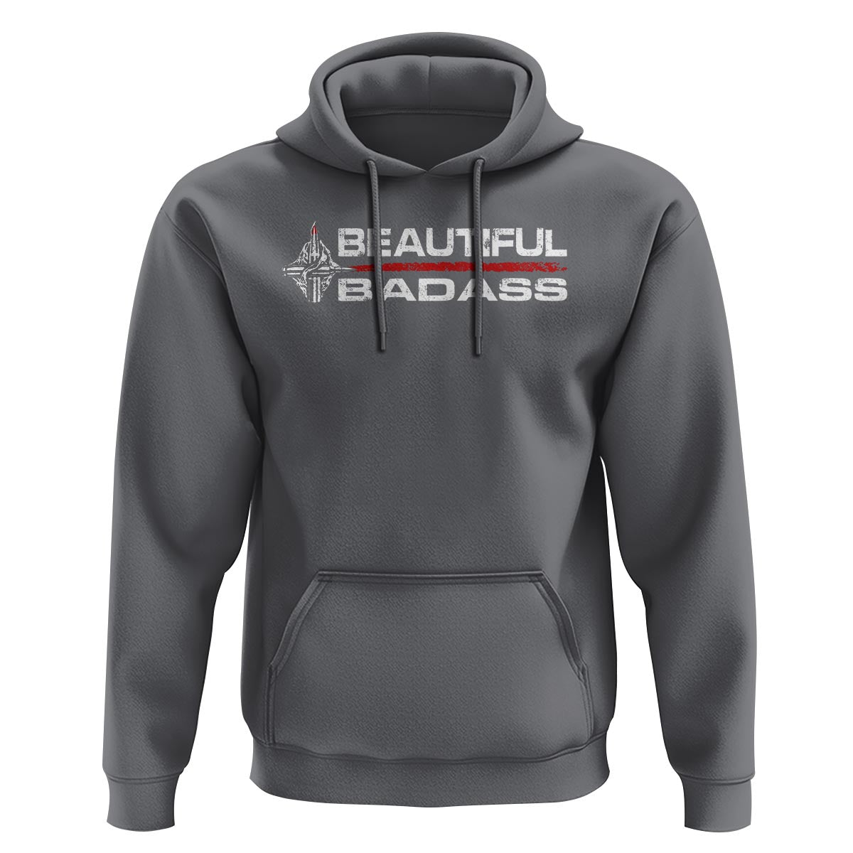 Beautiful Badass Strong Women Female Military Hoodie - Wonder Print Shop