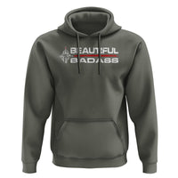 Beautiful Badass Strong Women Female Military Hoodie - Wonder Print Shop