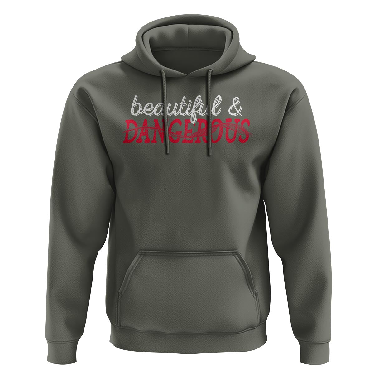 Beautiful Dangerous Strong Women Female Military Hoodie - Wonder Print Shop