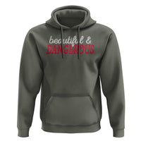 Beautiful Dangerous Strong Women Female Military Hoodie - Wonder Print Shop