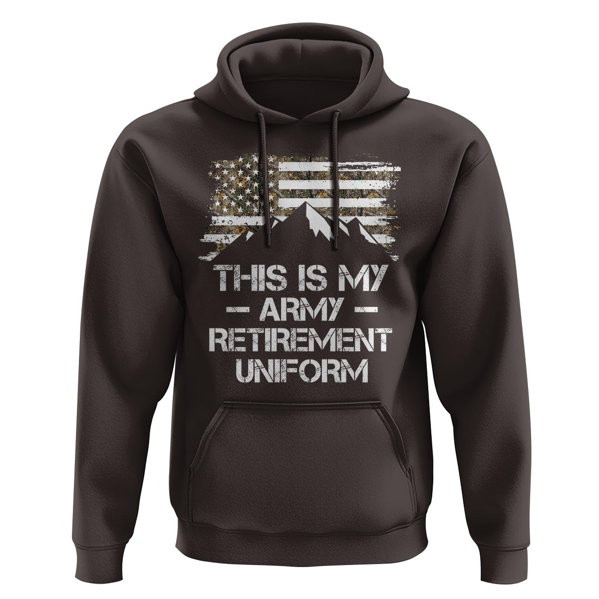 This Is My Army Retirement Uniform Hoodie Retired Military Veteran - Wonder Print Shop