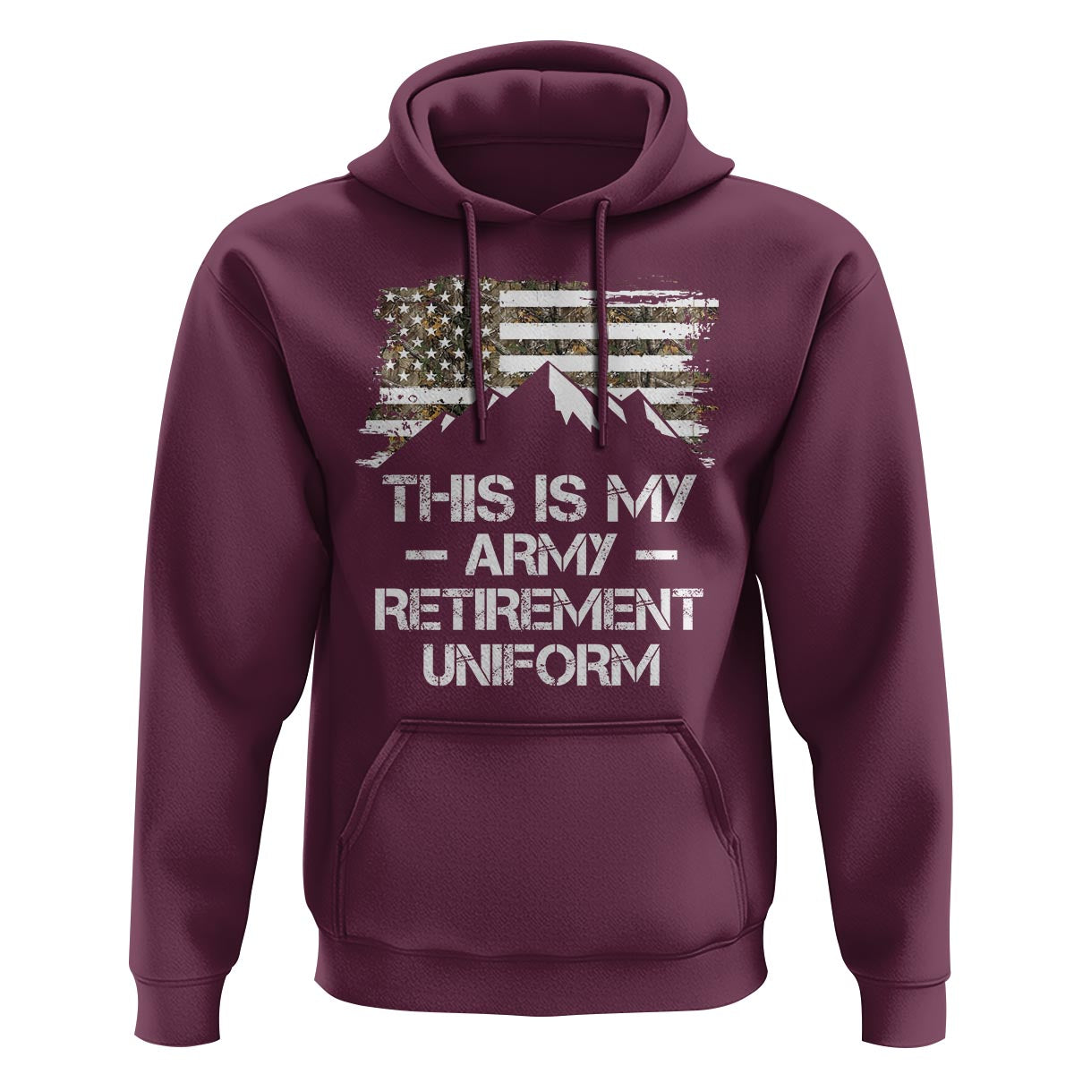 This Is My Army Retirement Uniform Hoodie Retired Military Veteran - Wonder Print Shop