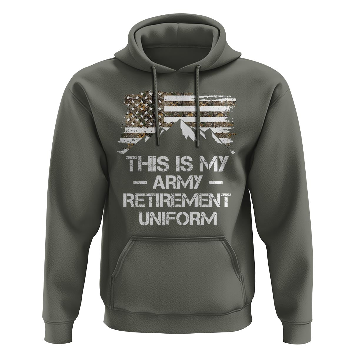 This Is My Army Retirement Uniform Hoodie Retired Military Veteran - Wonder Print Shop