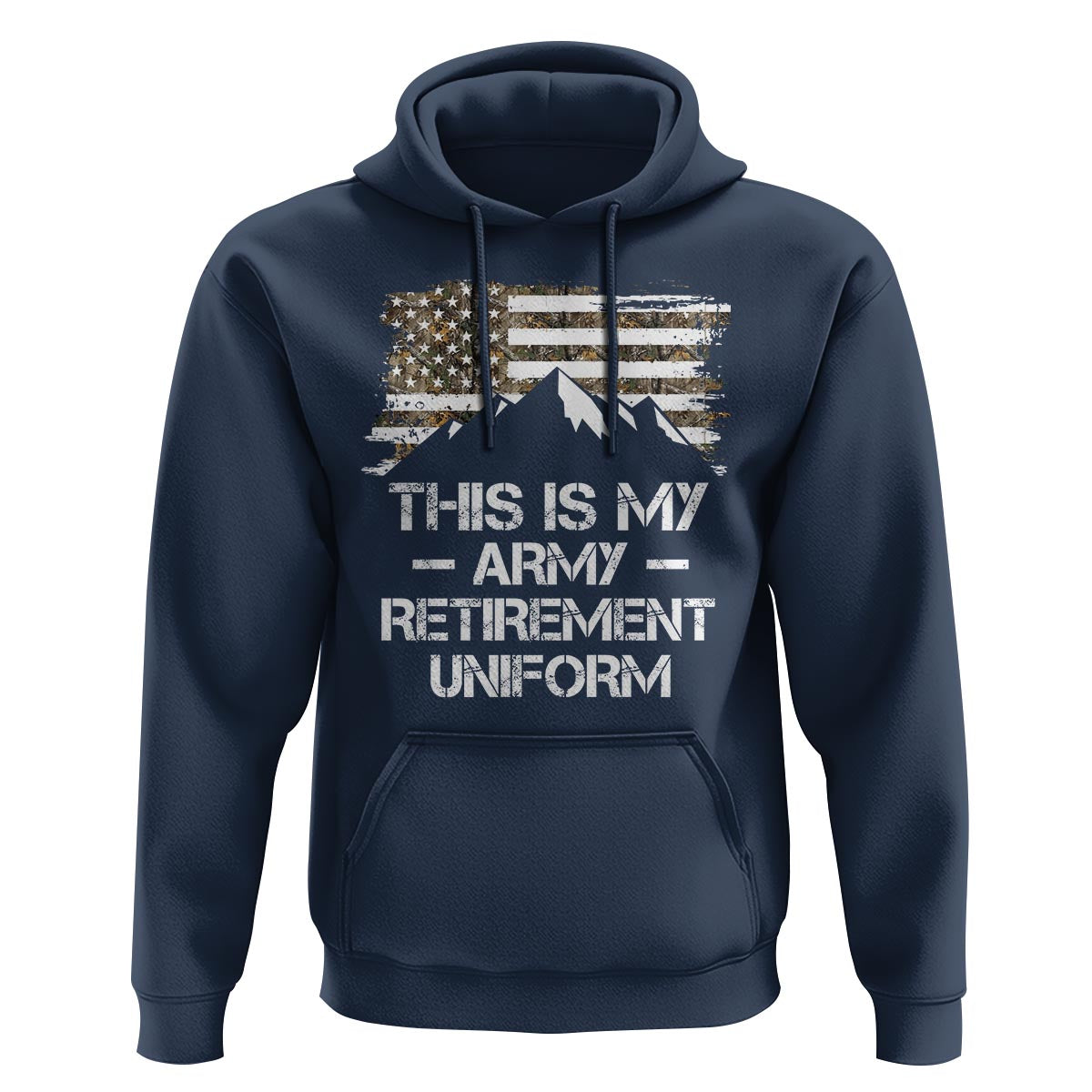 This Is My Army Retirement Uniform Hoodie Retired Military Veteran - Wonder Print Shop