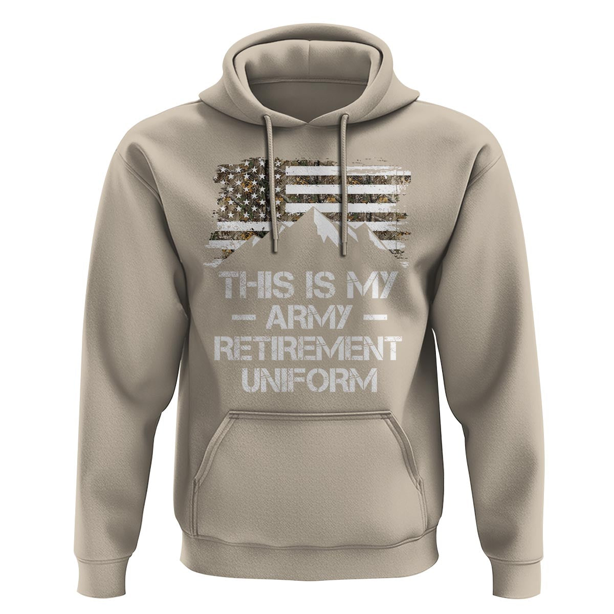 This Is My Army Retirement Uniform Hoodie Retired Military Veteran - Wonder Print Shop