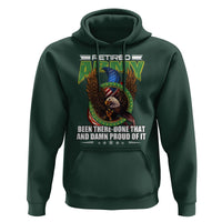 Retired Army Hoodie Been There Done That And Damn Proud Of It Retirement Military Veteran - Wonder Print Shop
