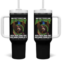 Retired Army Tumbler With Handle Been There Done That And Damn Proud Of It Retirement Military Veteran