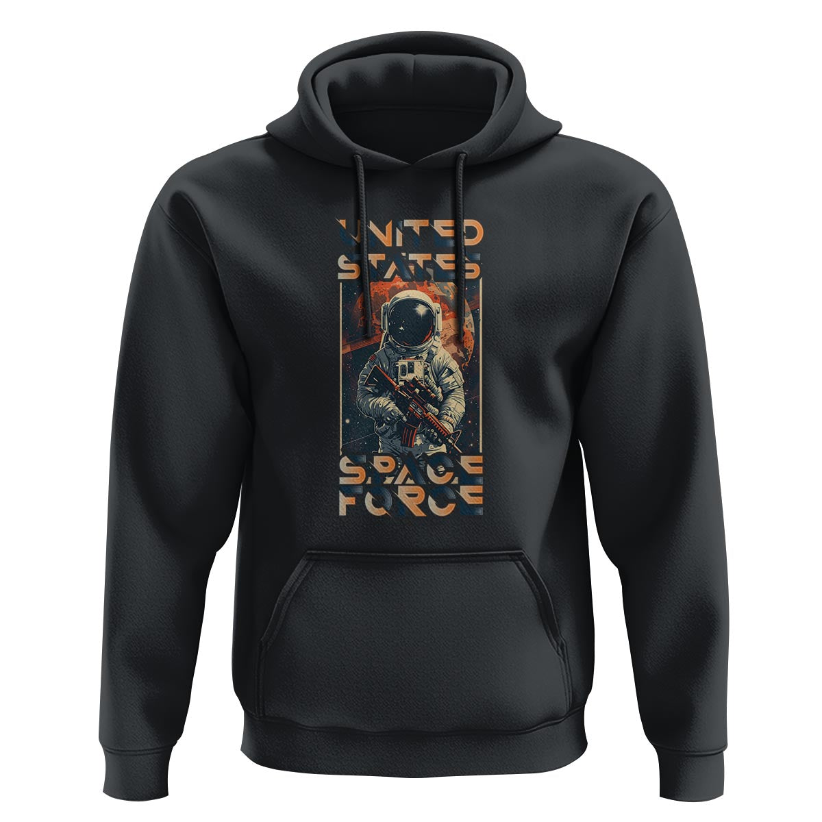 Funny US Space Force Army Astronaut Hoodie - Wonder Print Shop