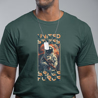 Funny US Space Force Army Astronaut T Shirt - Wonder Print Shop