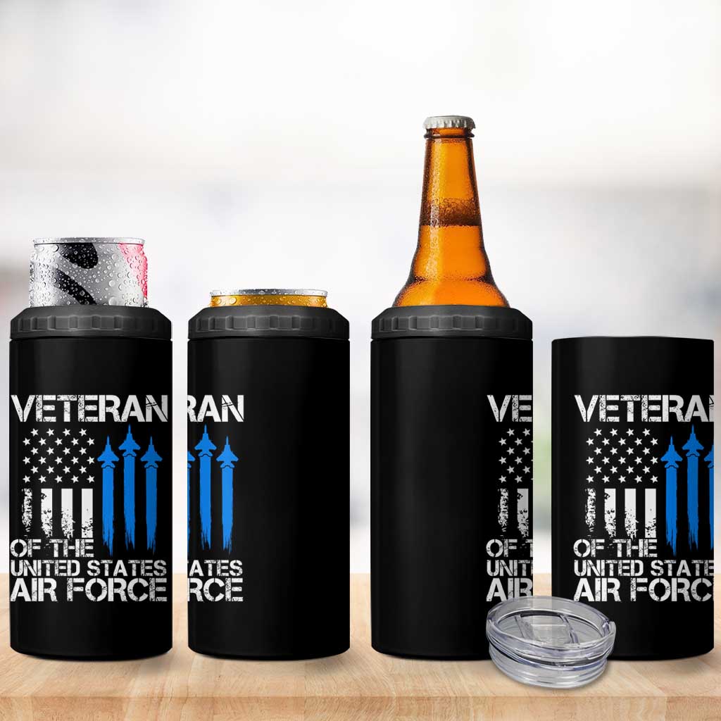 Veteran Of The United States Air Force 4 in 1 Can Cooler Tumbler