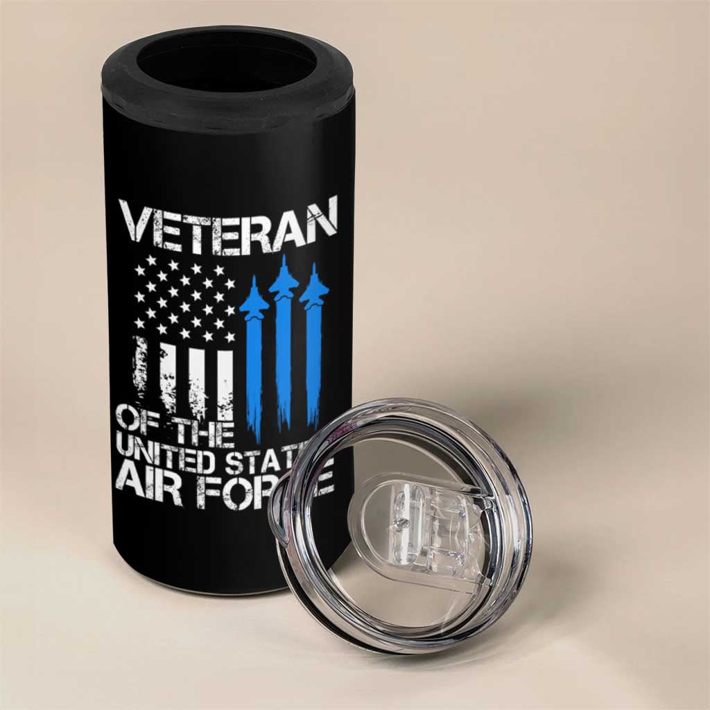 Veteran Of The United States Air Force 4 in 1 Can Cooler Tumbler