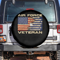 Air Force Veteran Spare Tire Cover American Flag Dog Tag