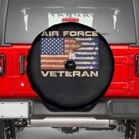 Air Force Veteran Spare Tire Cover American Flag Dog Tag