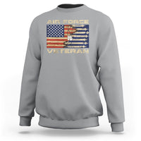 Air Force Veteran Sweatshirt American Flag Dog Tag - Wonder Print Shop