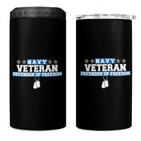 Navy Veteran 4 in 1 Can Cooler Tumbler Defender Of Freedom