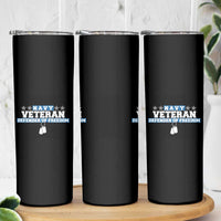 Navy Veteran Skinny Tumbler Defender Of Freedom