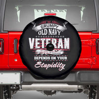 Grumpy Old Navy Veteran Spare Tire Cover My Level Of Sarcasm Depends On Your Level Of Stupidity
