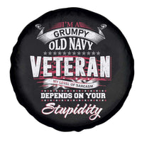 Grumpy Old Navy Veteran Spare Tire Cover My Level Of Sarcasm Depends On Your Level Of Stupidity