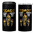 Firefighter Dad 4 in 1 Can Cooler Tumbler A Son's First Hero A Daughter's First Love Father's Day