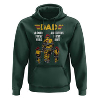 Firefighter Dad Hoodie A Son's First Hero A Daughter's First Love Father's Day - Wonder Print Shop