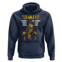 Firefighter Dad Hoodie A Son's First Hero A Daughter's First Love Father's Day - Wonder Print Shop