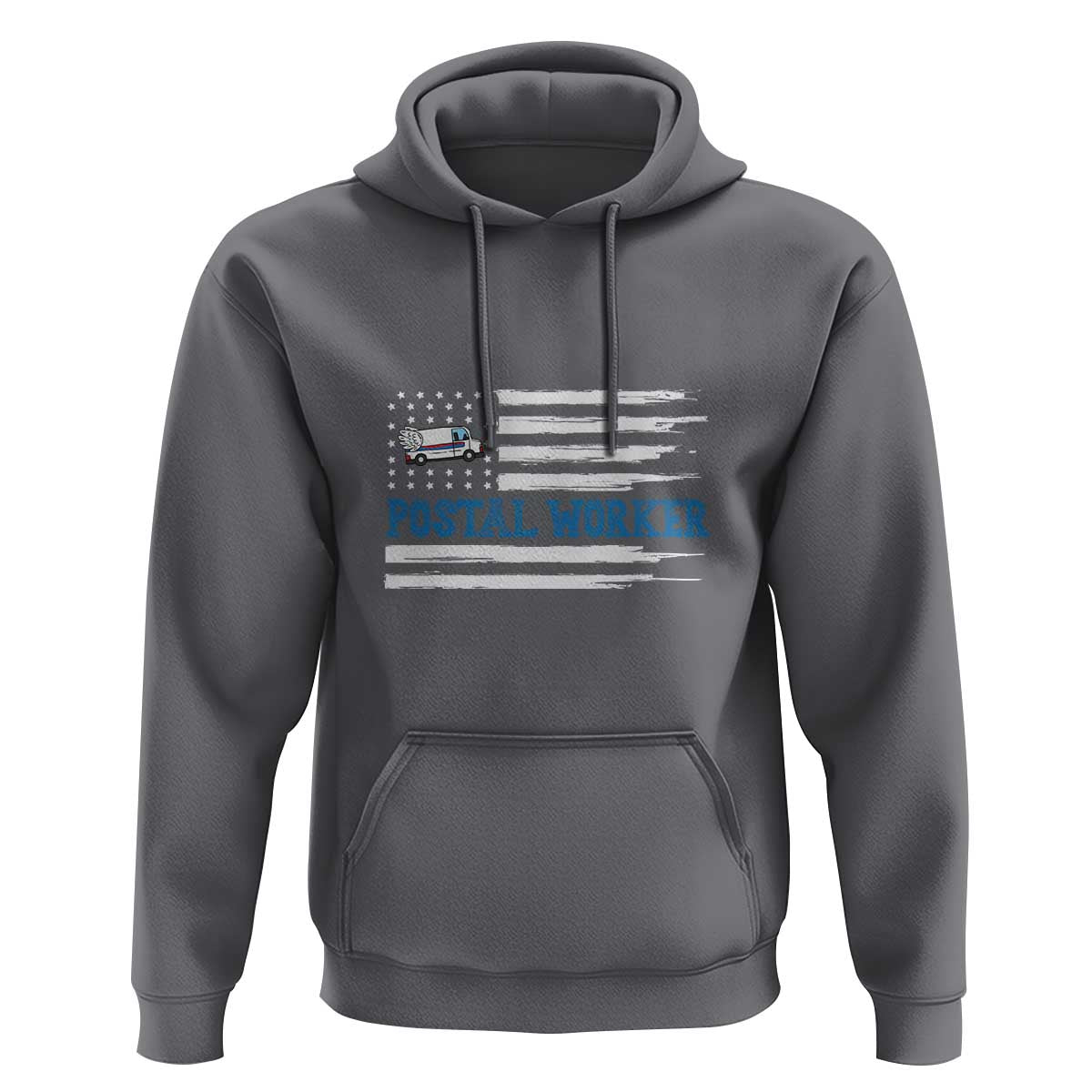 USA Flag Mailman Mail Lady Postal Worker Hoodie - Wonder Print Shop
