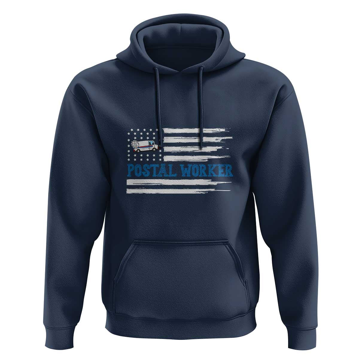 USA Flag Mailman Mail Lady Postal Worker Hoodie - Wonder Print Shop