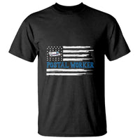 USA Flag Mailman Mail Lady Postal Worker T Shirt - Wonder Print Shop
