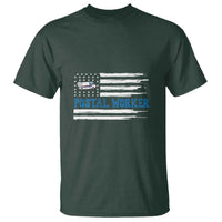 USA Flag Mailman Mail Lady Postal Worker T Shirt - Wonder Print Shop