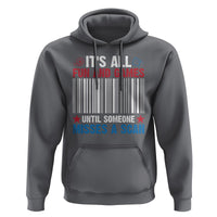 Funny Postal Worker Hoodie It's All Fun And Games Until Someone Misses A Scan - Wonder Print Shop