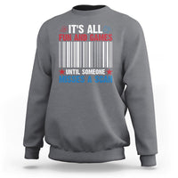 Funny Postal Worker Sweatshirt It's All Fun And Games Until Someone Misses A Scan - Wonder Print Shop