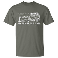 Funny Fishing T Shirt Can't Work Today My Arm Is in A Cast - Wonder Print Shop