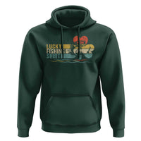 Funny Lucky Fishing Hoodie Do Not Wash Retro Fisherman - Wonder Print Shop