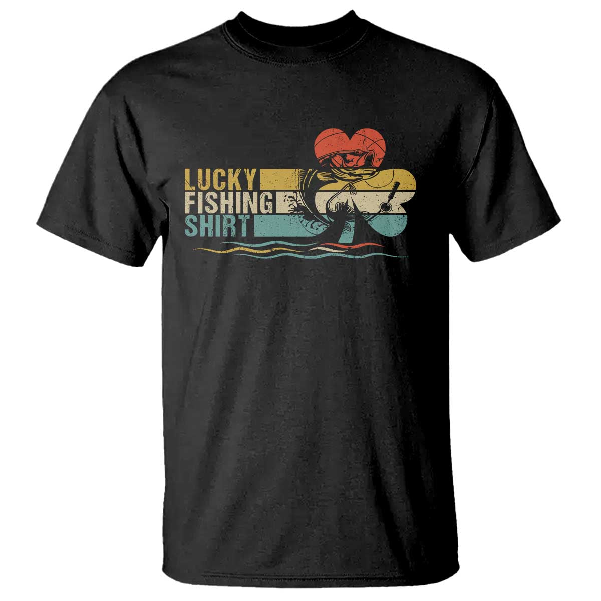 Funny Lucky Fishing T Shirt Do Not Wash Retro Fisherman - Wonder Print Shop
