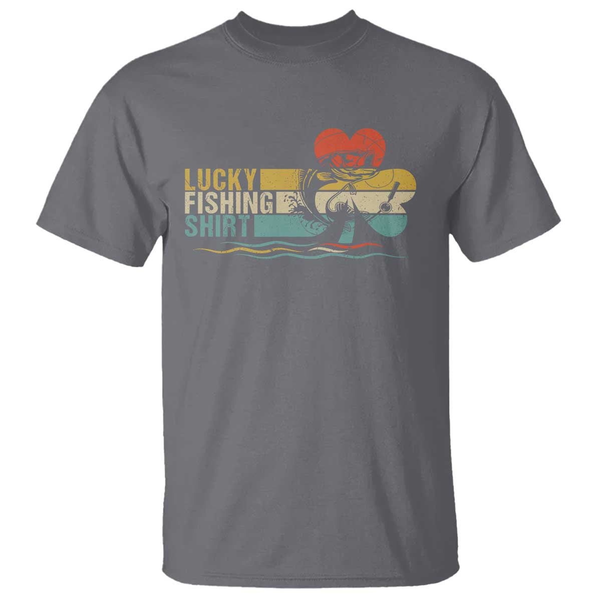 Funny Lucky Fishing T Shirt Do Not Wash Retro Fisherman - Wonder Print Shop