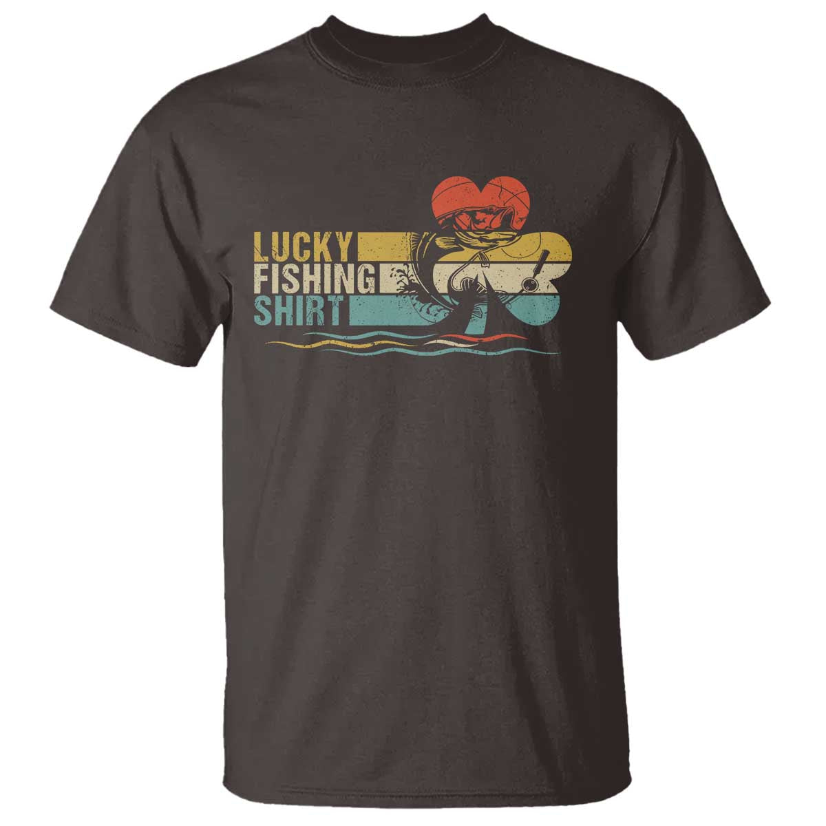 Funny Lucky Fishing T Shirt Do Not Wash Retro Fisherman - Wonder Print Shop