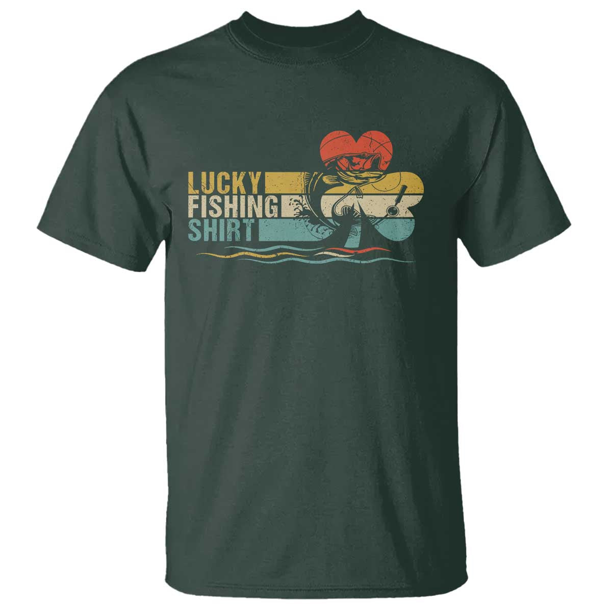 Funny Lucky Fishing T Shirt Do Not Wash Retro Fisherman - Wonder Print Shop