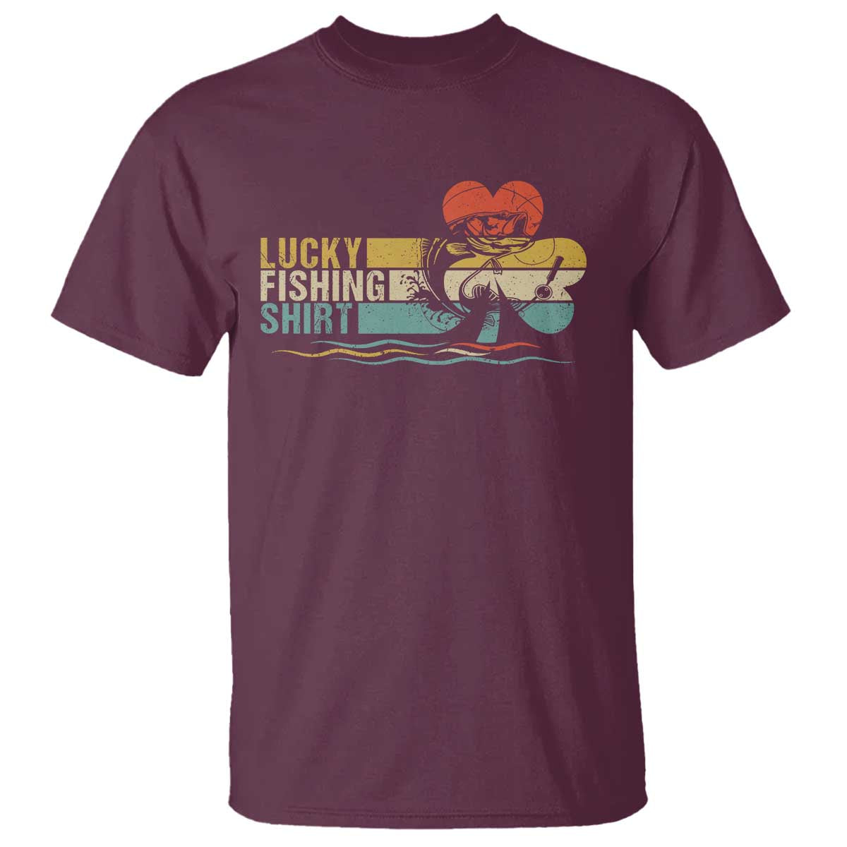Funny Lucky Fishing T Shirt Do Not Wash Retro Fisherman - Wonder Print Shop